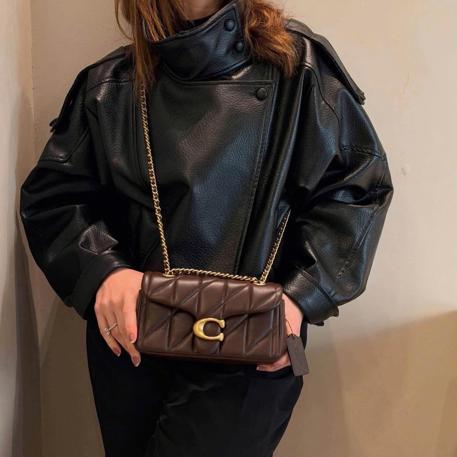 Gom - TÚI XÁCH COACH BABY NÂU FULL BOX