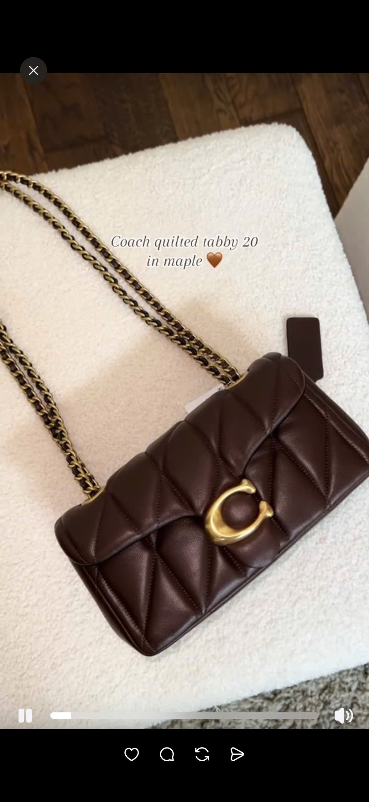 Gom - TÚI XÁCH COACH BABY NÂU FULL BOX
