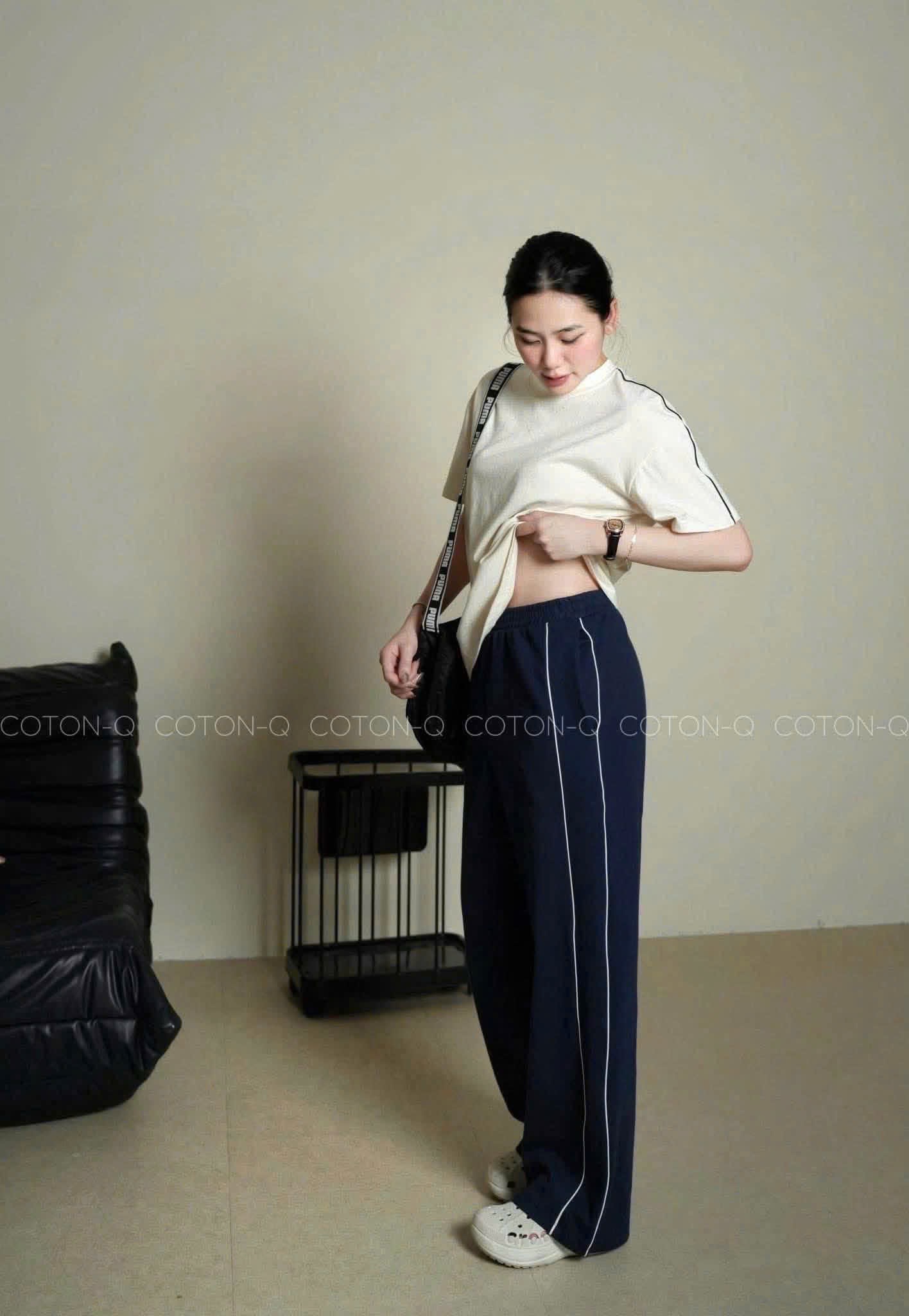 HD BỘ CỘC TRẮNG QUẦN SUÔNG THAN PHỐI VIỀN