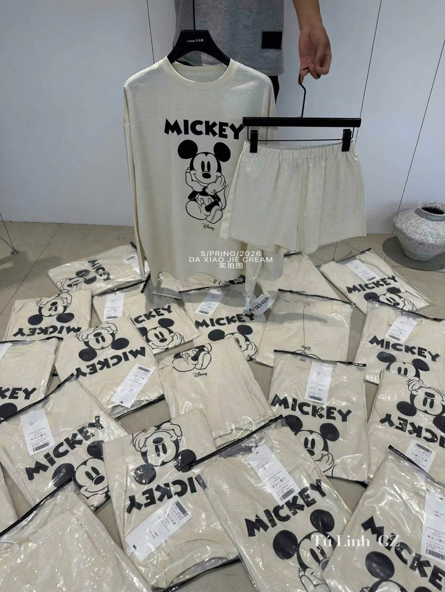 HD SÉT MICKY GIẤY DT QUẦN ĐÙI MẸ BÉ