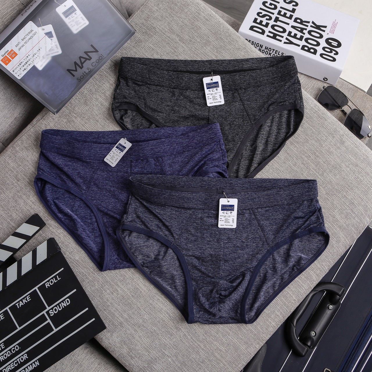 Hàng VNXK - QS01 - SET 3 QUẦN SỊP NAM GUNISO TIÊU NAM