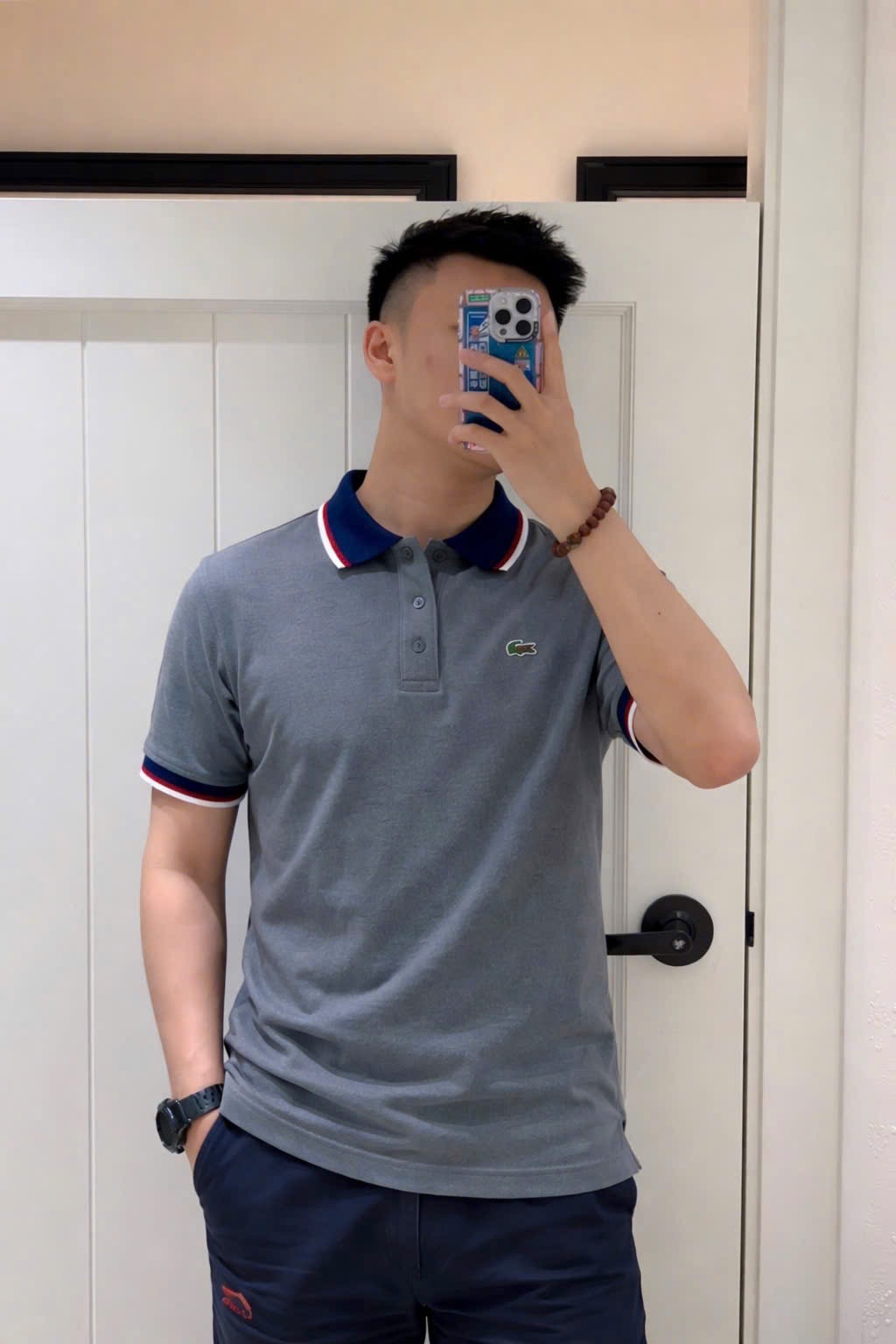Hàng nhà máy - ÁO POLO NAM CỔ VIỀN THÊU CÁ SẤU MÀU XANH ĐÁ