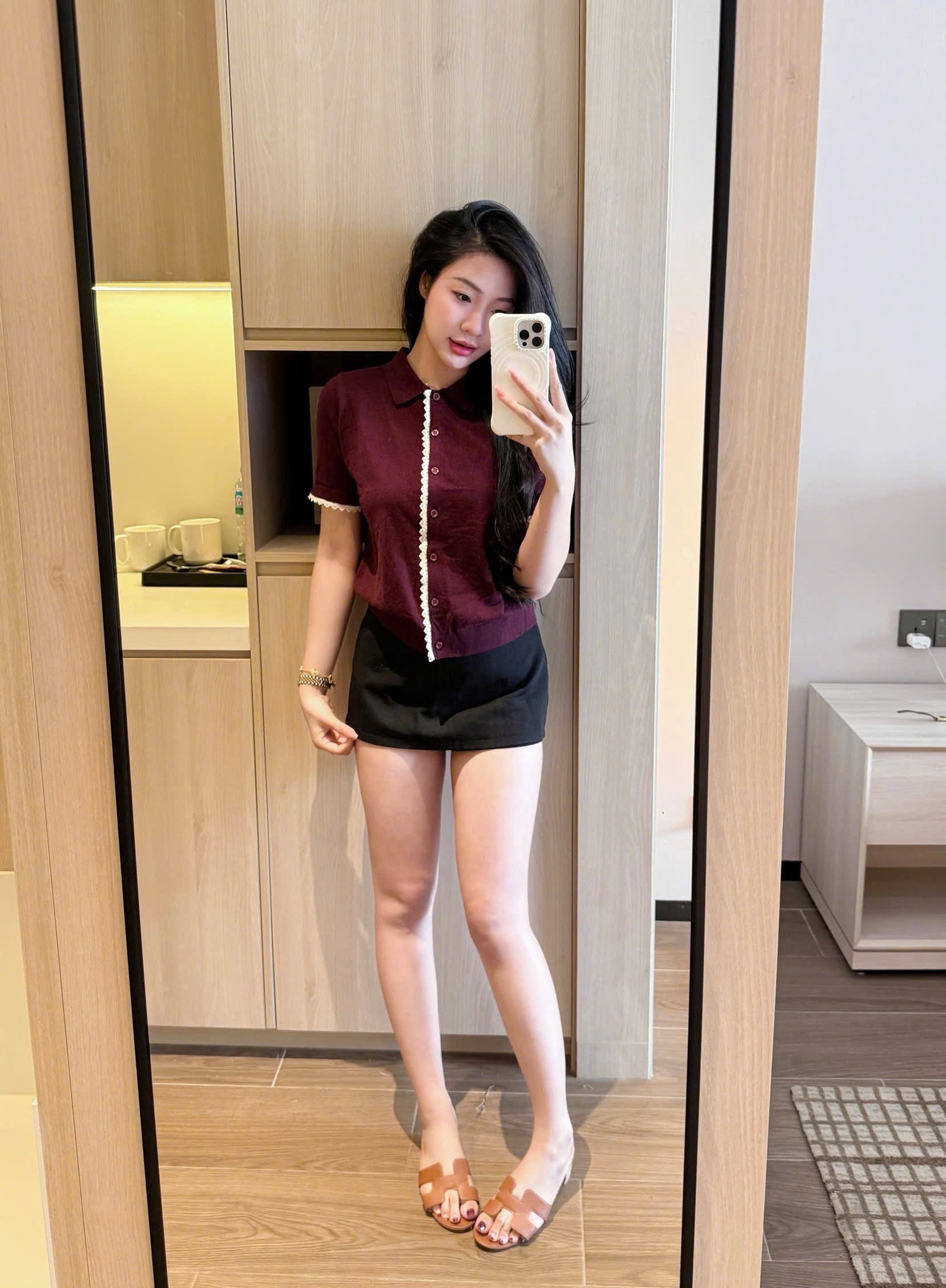 Hàng nhà máy Đỏ - ÁO LEN CDG ĐỎ VIỀN REN JDMS CỘC