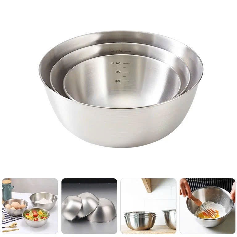 Hàng tuồn auth - SET 3 ÂU INOX XUẤT MỸ AUTH XỊN