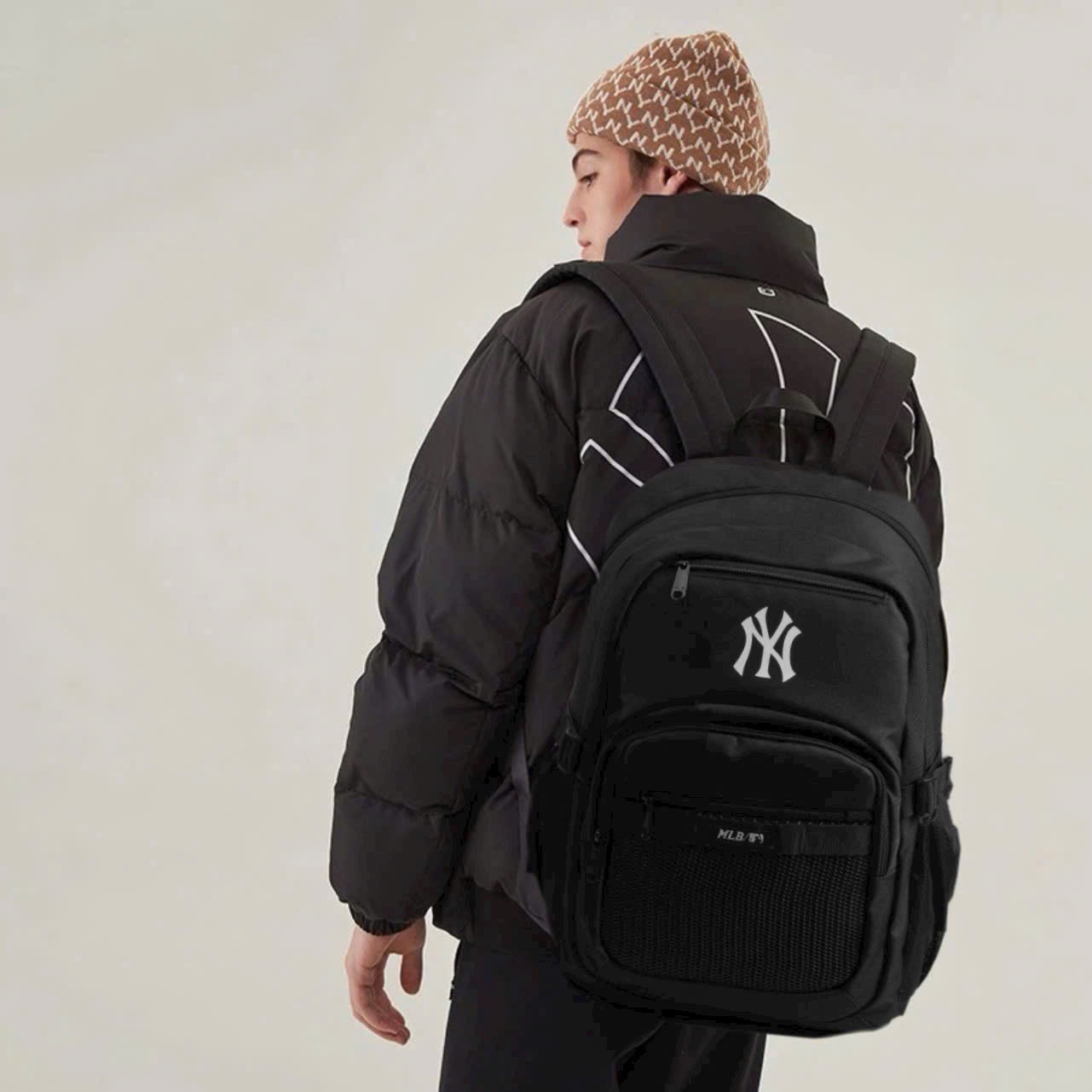 Hàng xuất đẹp - BALO MLB NY ĐEN NAM NỮ