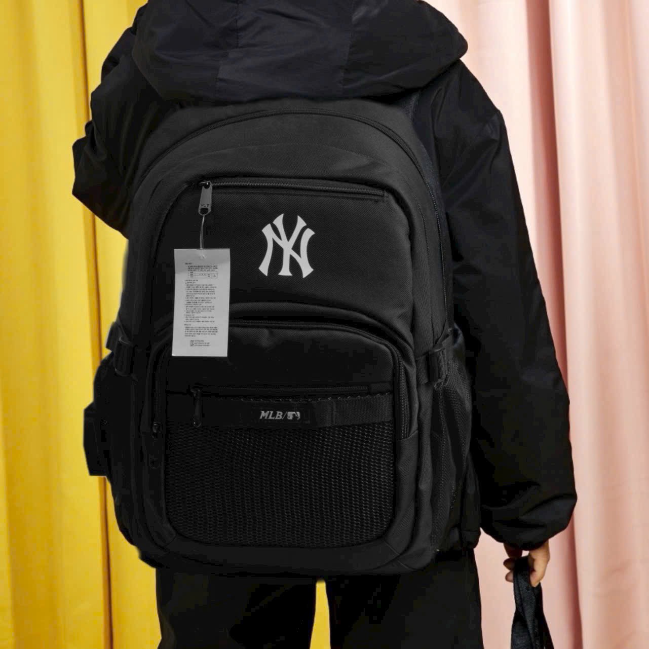 Hàng xuất đẹp - BALO MLB NY ĐEN NAM NỮ