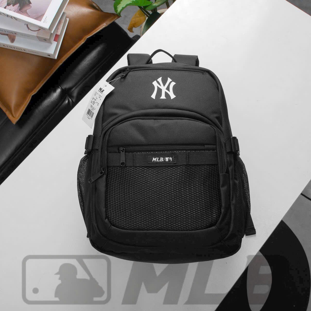 Hàng xuất đẹp - BALO MLB NY ĐEN NAM NỮ