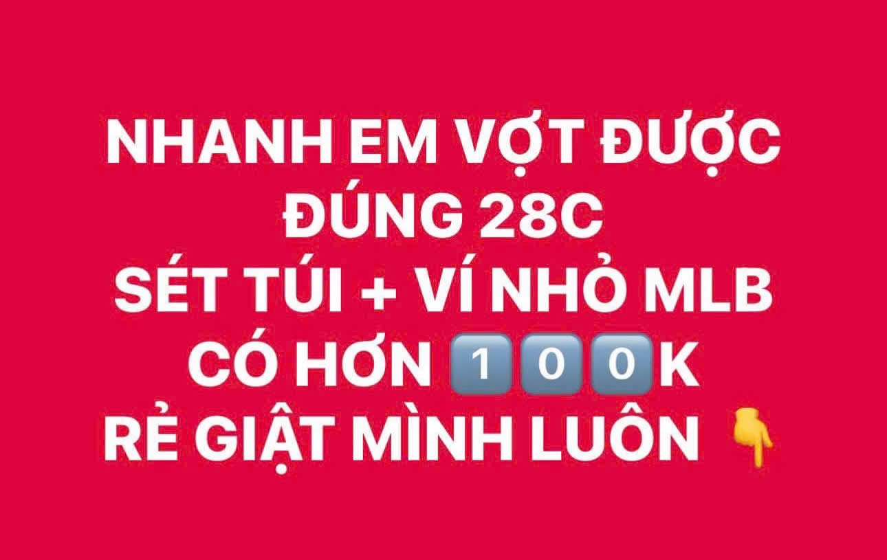 Hàng xuất đẹp - TÚI XÁCH MLB KÈM VÍ NHỎ MÀU ĐEN