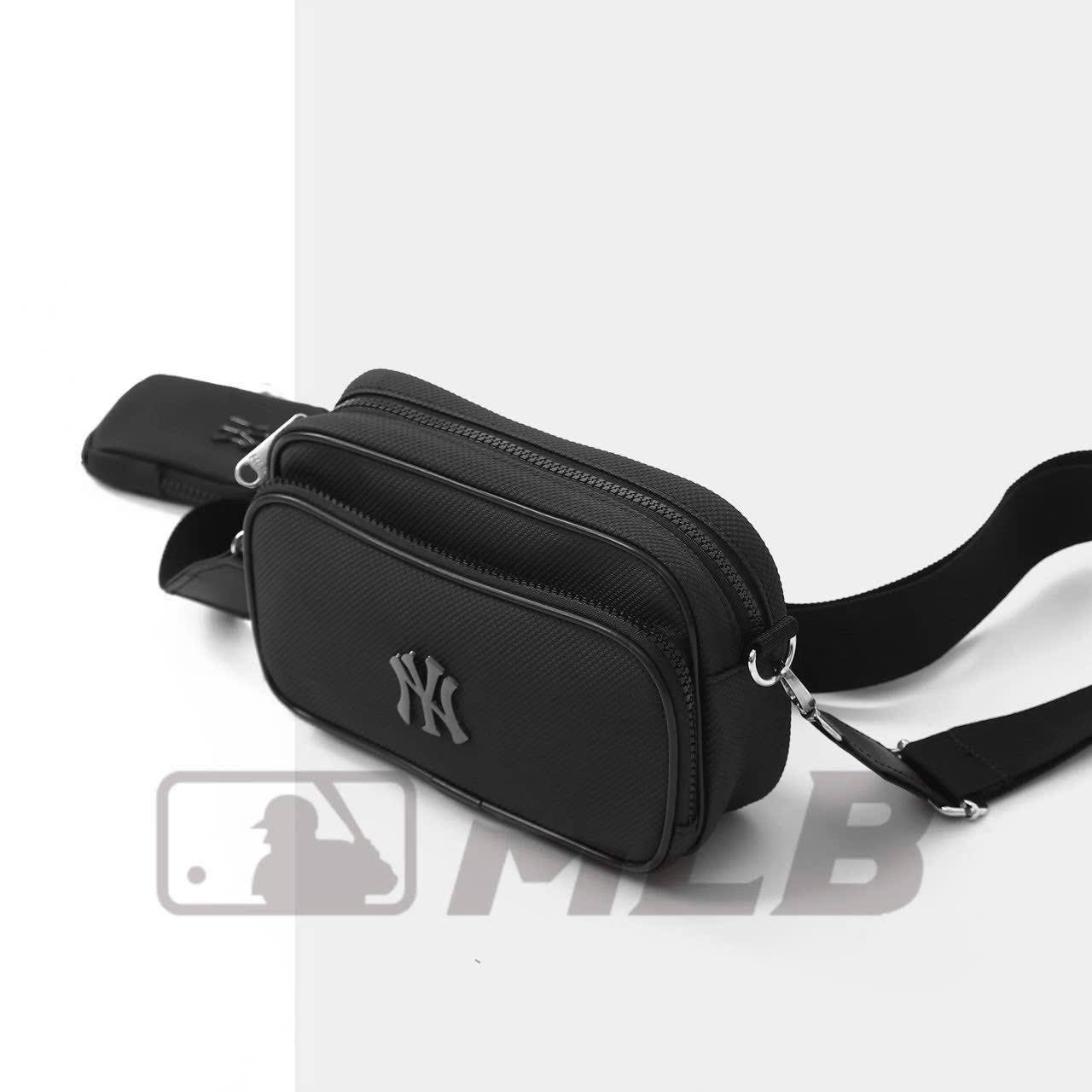 Hàng xuất đẹp - TÚI XÁCH MLB KÈM VÍ NHỎ MÀU ĐEN