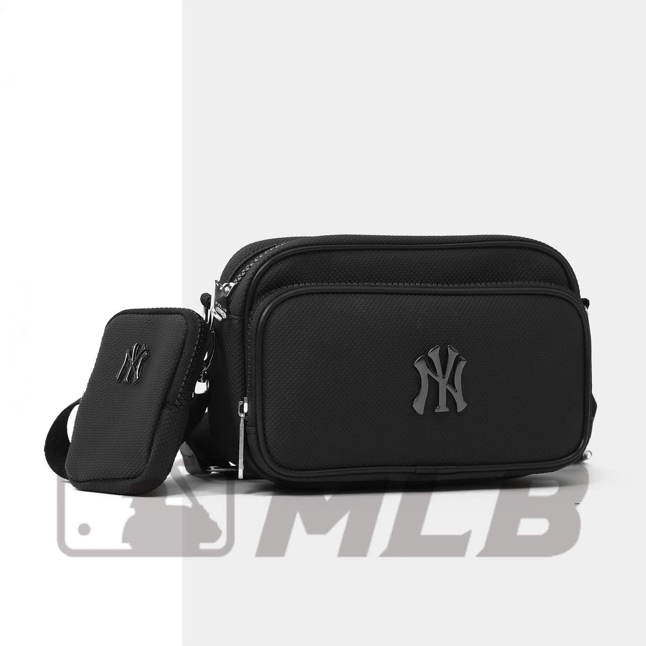 Hàng xuất đẹp - TÚI XÁCH MLB KÈM VÍ NHỎ MÀU ĐEN