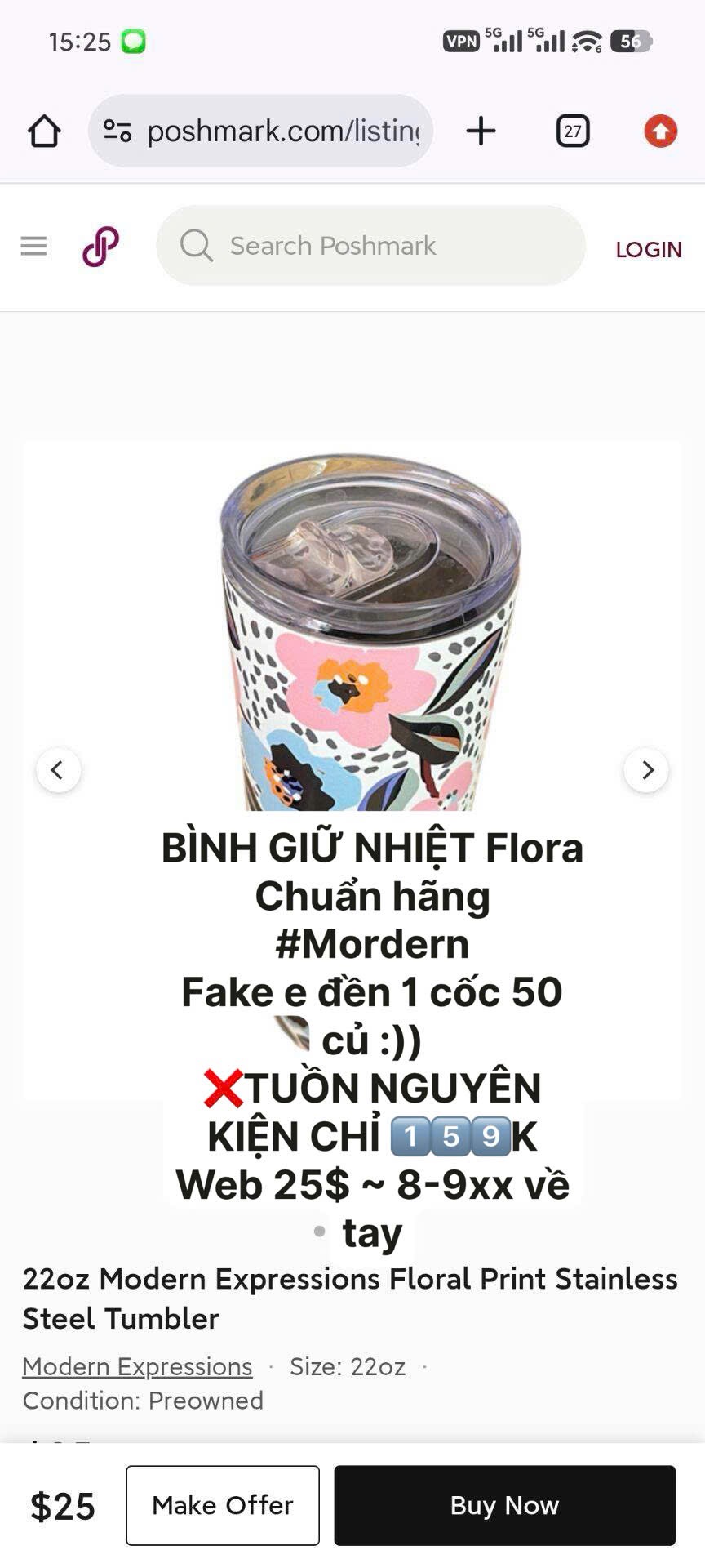 Hàng xuất dư - BÌNH GIỮ NHIỆT HÌNH HOA MODERN