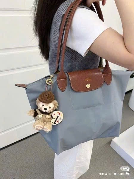 Hàng xuất dư - TÚI XÁCH LOONGCHARM PHỐI DA THẬT MÀU XANH