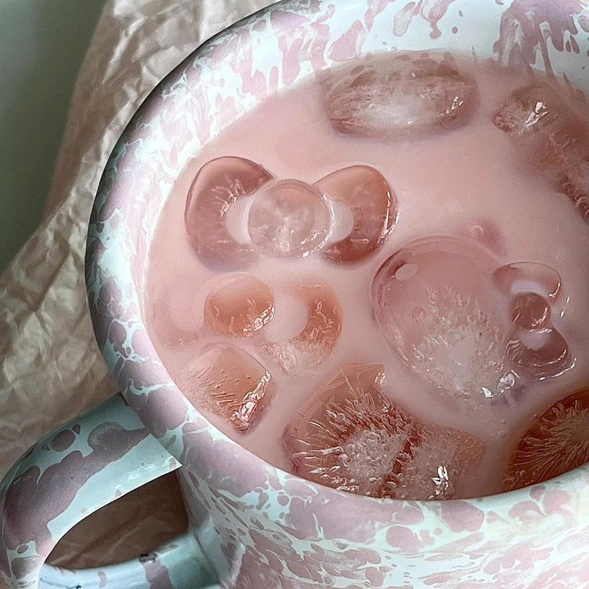 KHAY LÀM ĐÁ HELLO KITTY HỒNG