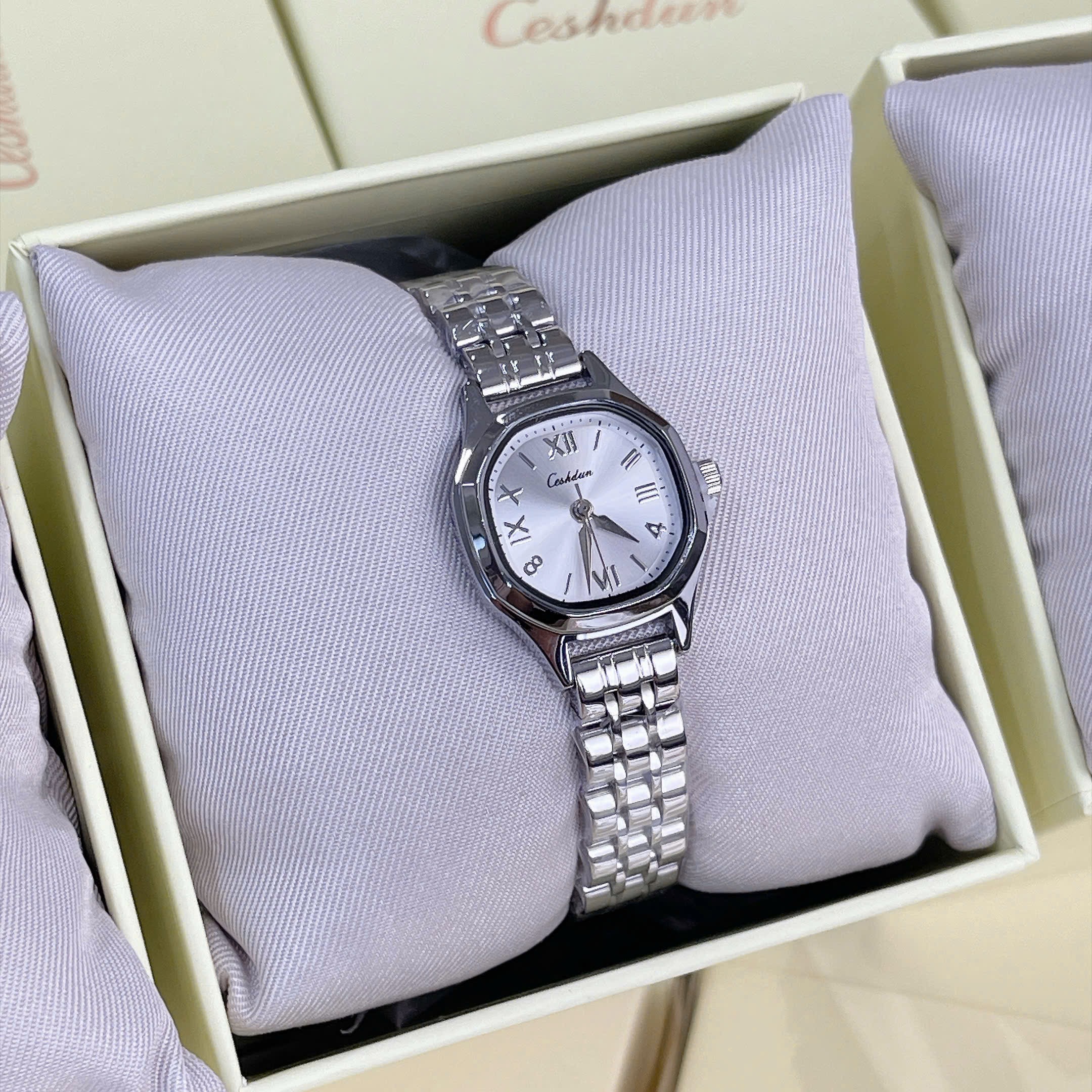 M1008 - ĐỒNG HỒ CESHDUN DÂY BẠC FULL BOX
