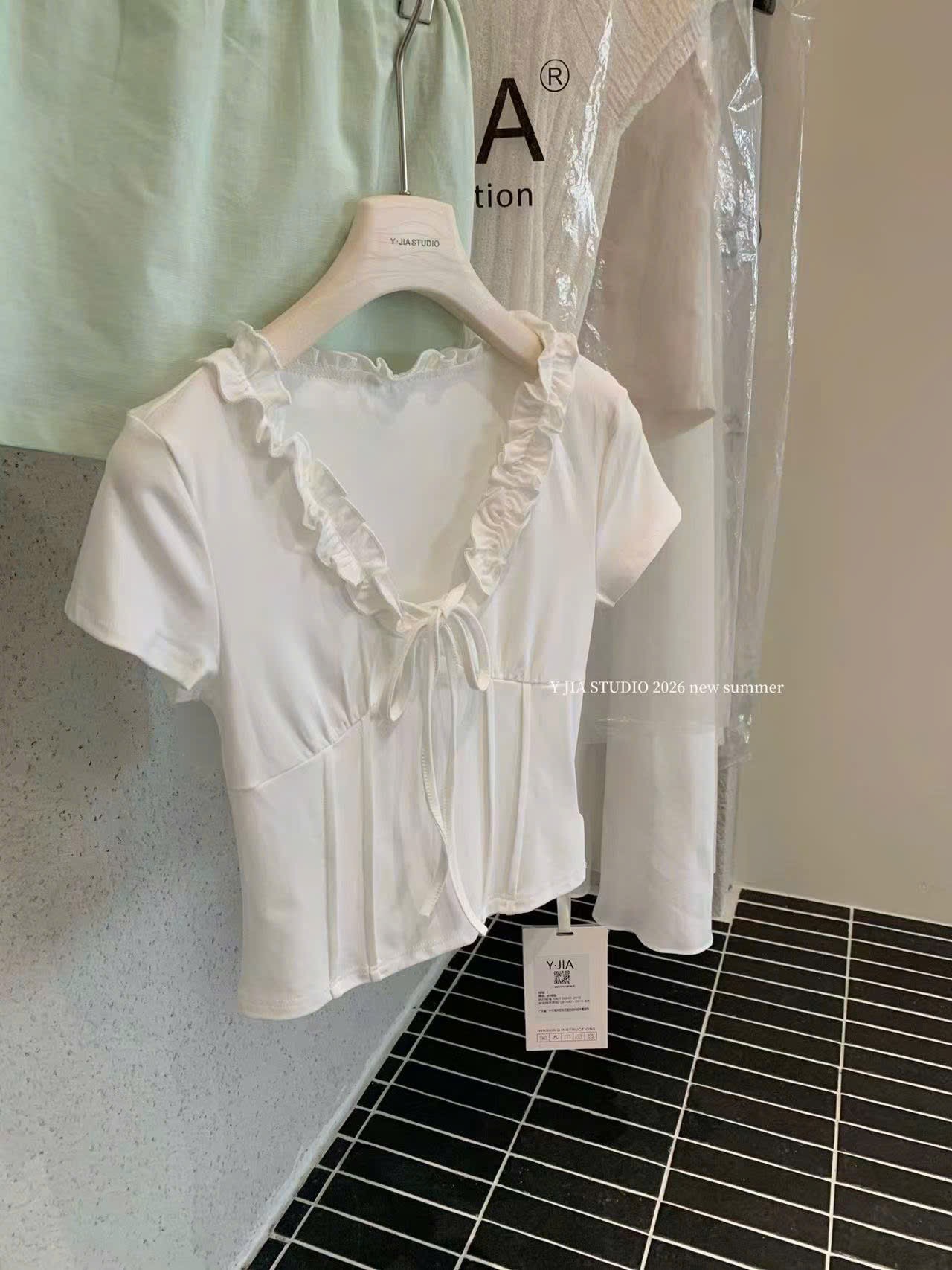 M1235 - ÁO PULL CỔ BÈO BUỘC NƠ QCCC