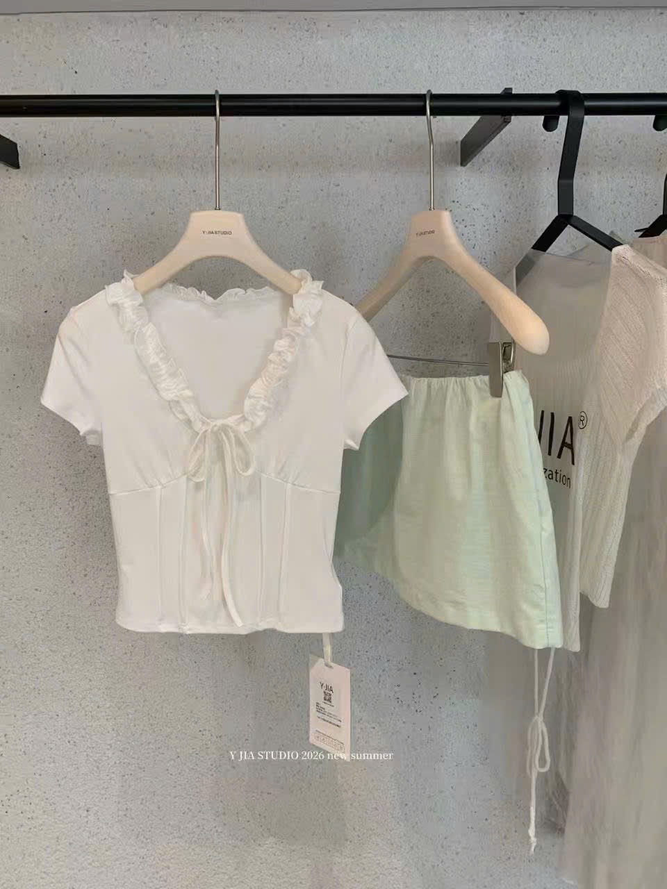 M1235 - ÁO PULL CỔ BÈO BUỘC NƠ QCCC