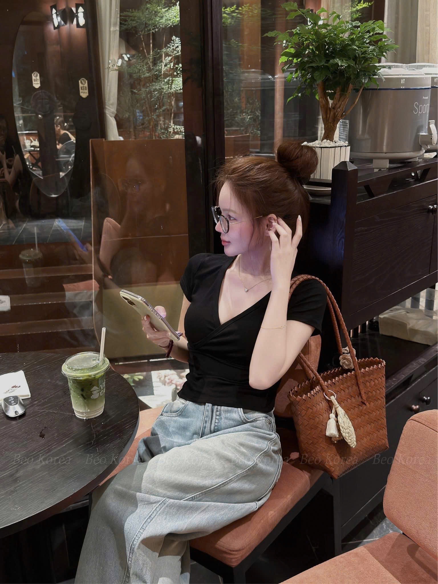 M2139 - ÁO PULL TRƠN CỔ TIM QC V NGỰC