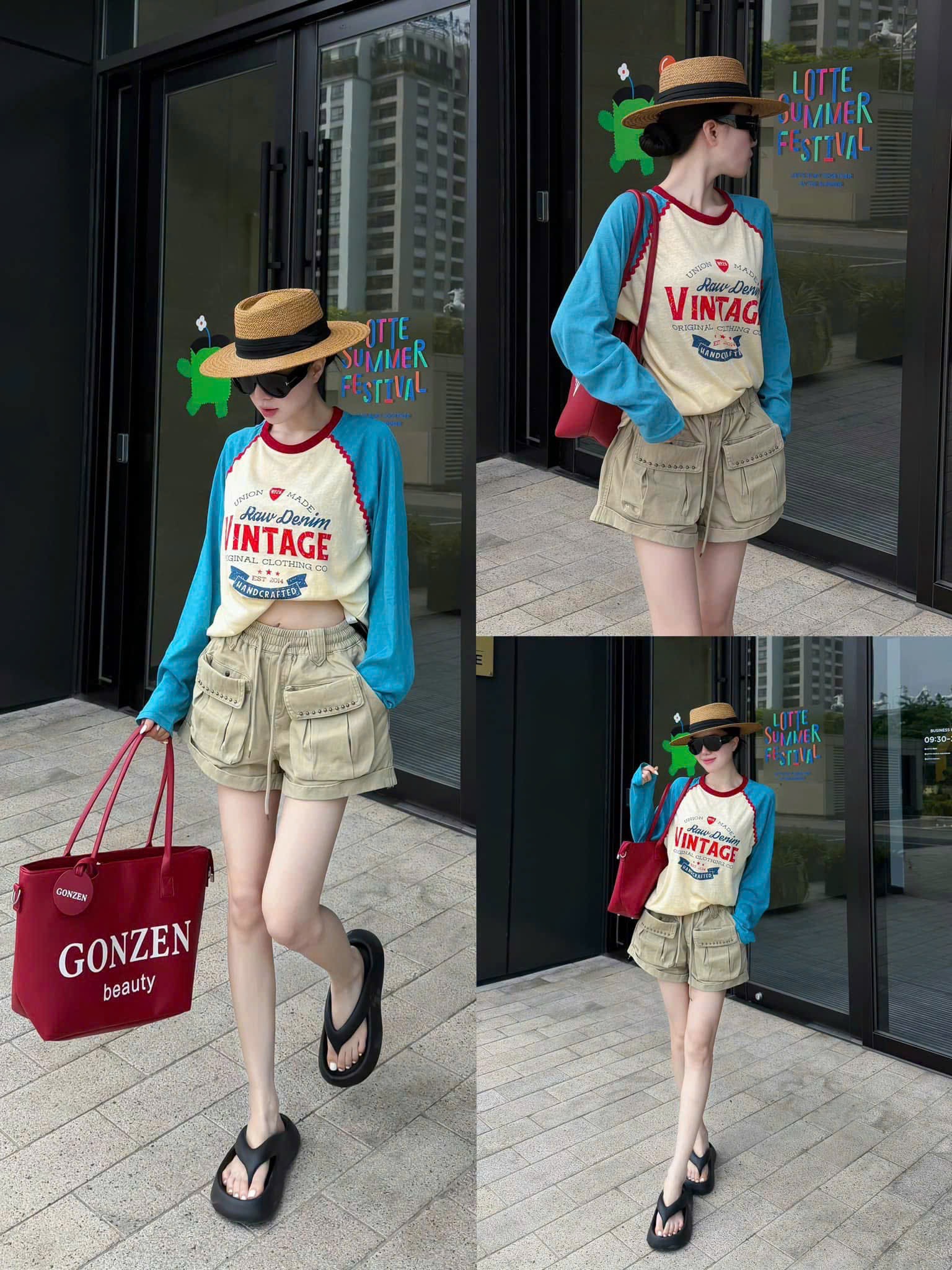 M2359 - ÁO PULL GIẤY PHA TAY VINTAGE QCCC