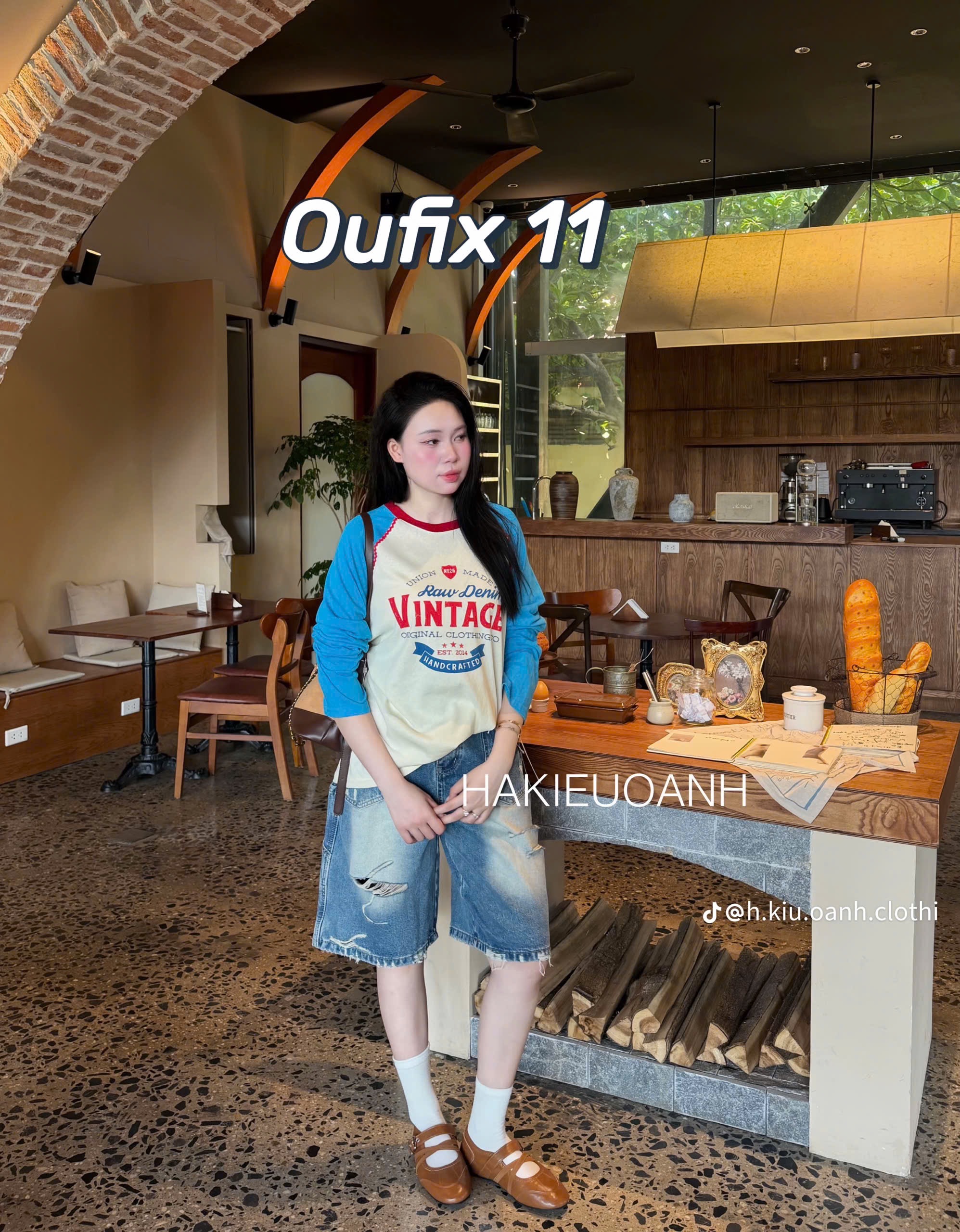 M2359 - ÁO PULL GIẤY PHA TAY VINTAGE QCCC