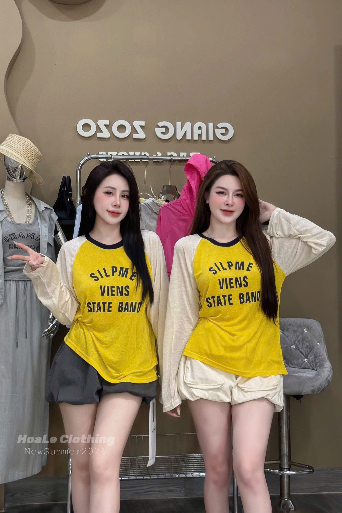 M26627 - ÁO PULL GIẤY DT PHỐI VÀNG CHỮ SILPLE QCCC