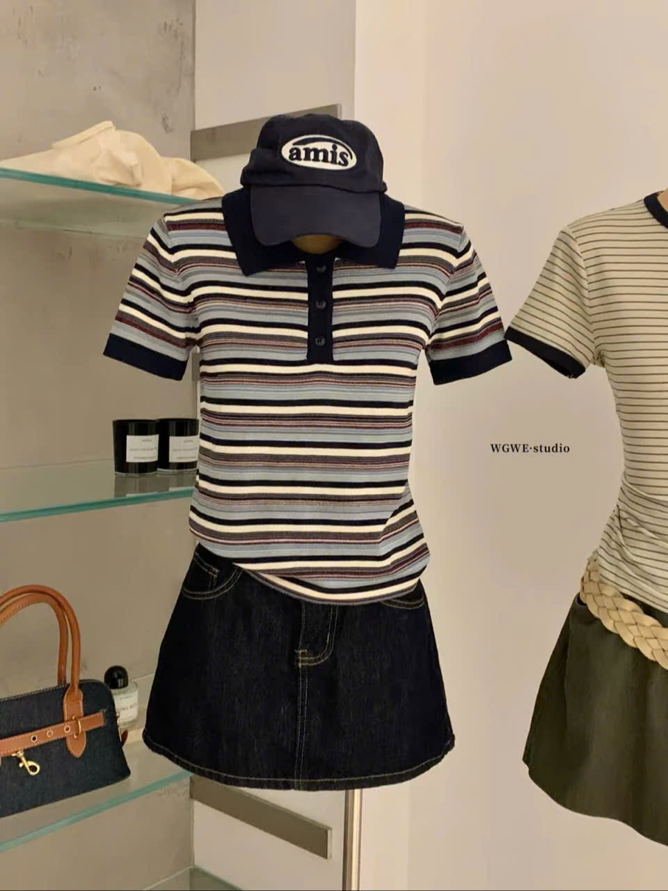 M9191 - ÁO LEN POLO KẺ WGWE QC
