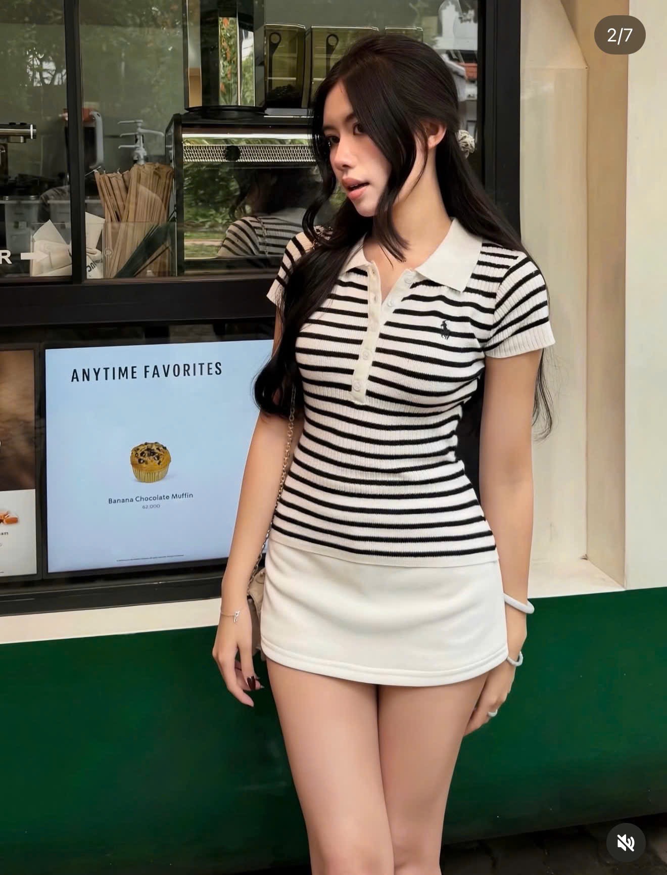 POLO LEN KẺ THÊU NGỰA