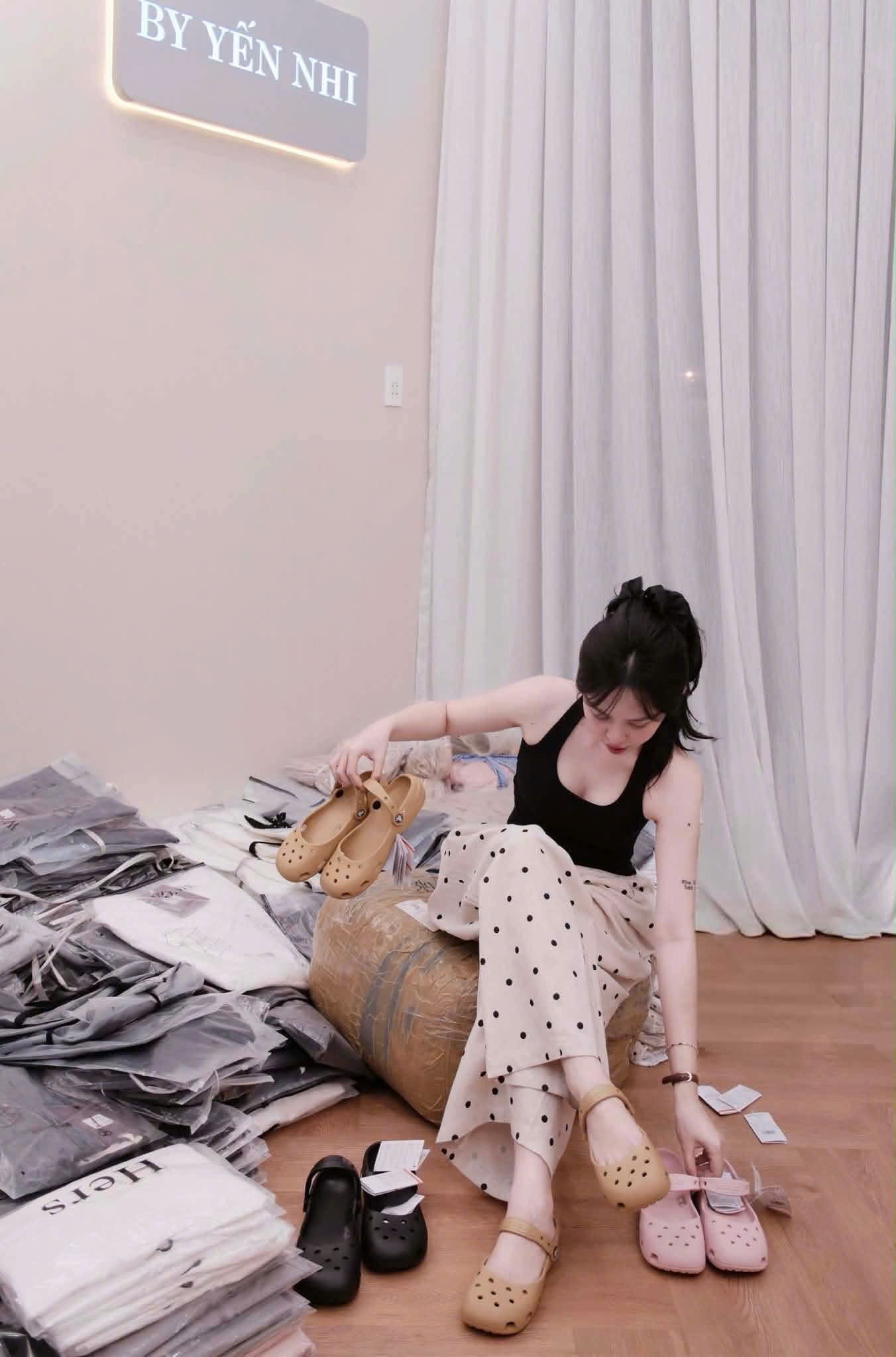 QUẦN ĐŨI SUÔNG LIEN CHẤM BI MÀU BE