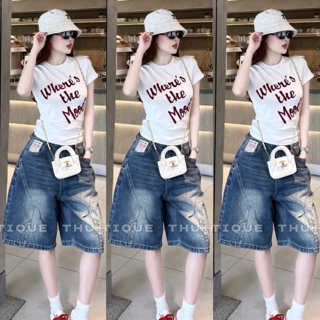 QUẦN JEAN NGỐ THỤNG TÚI GẤU SAU M313