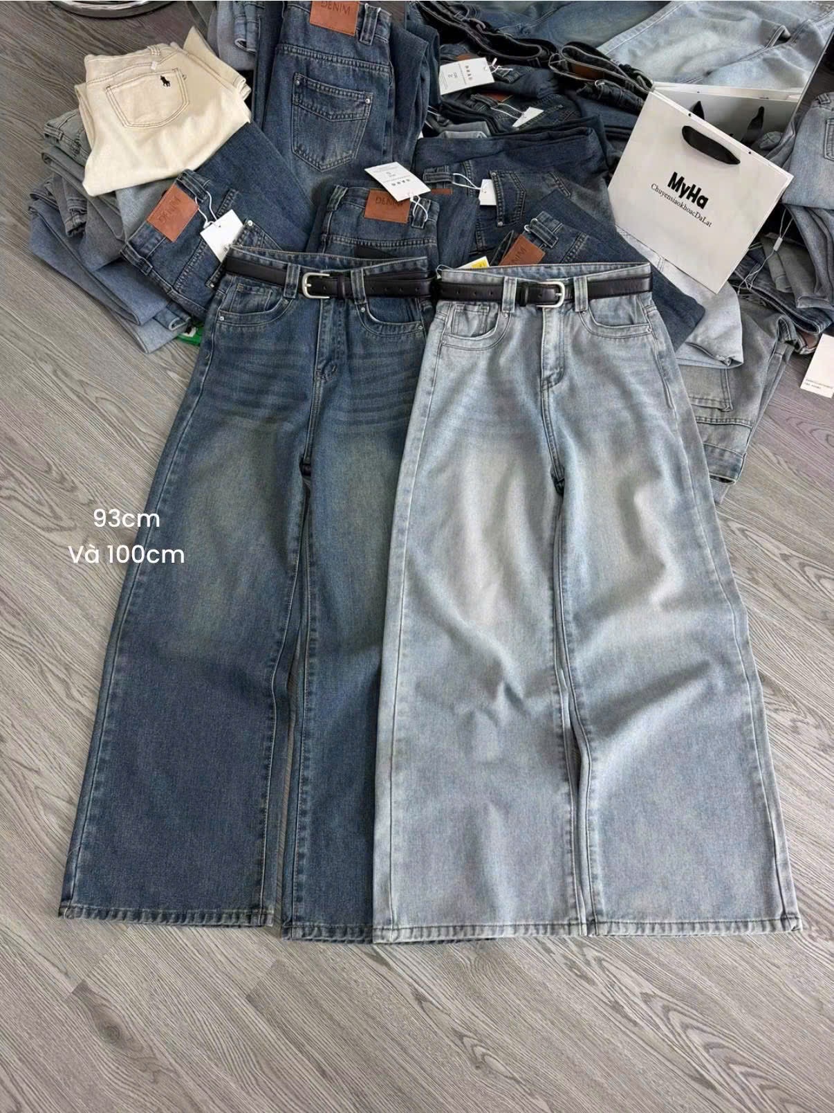 QUẦN JEAN SUÔNG THÊU TÚI V 2 MÀU M3380