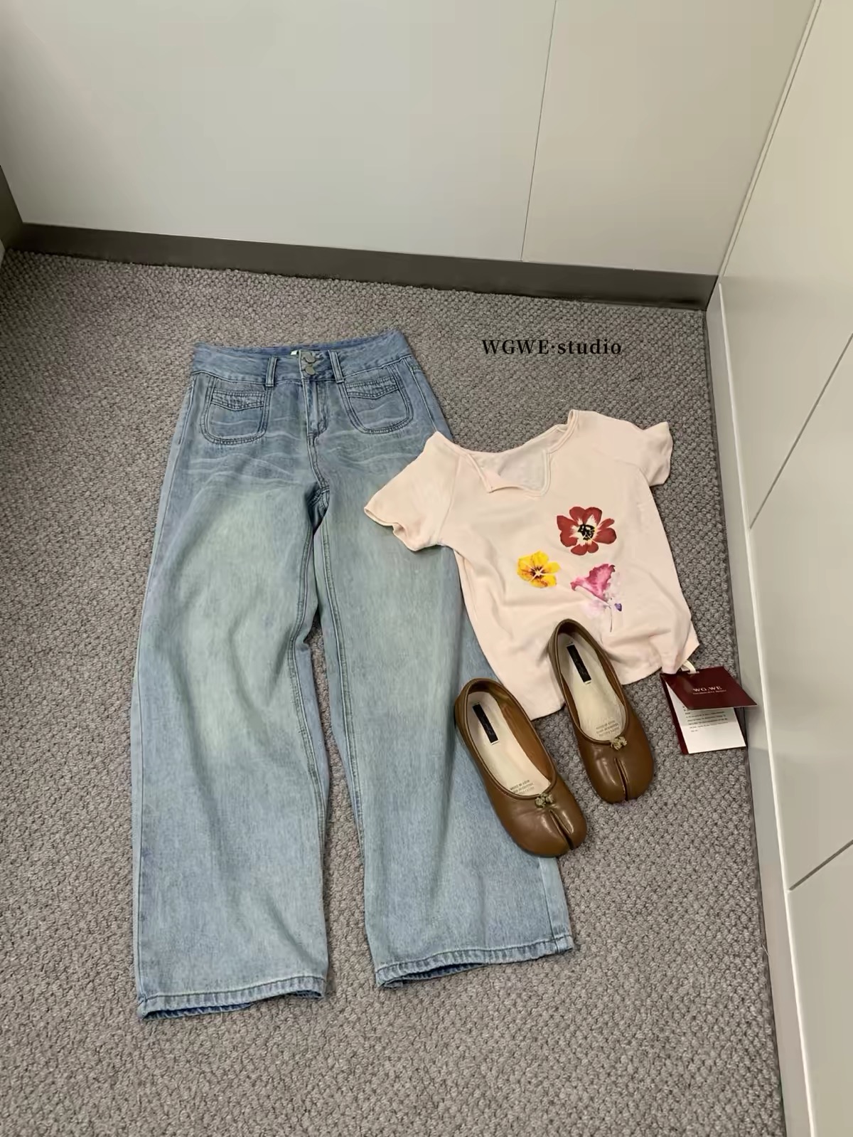 QUẦN JEAN SUÔNG XANH 2 TÚI TRƯỚC M307 - 3837 WGWE