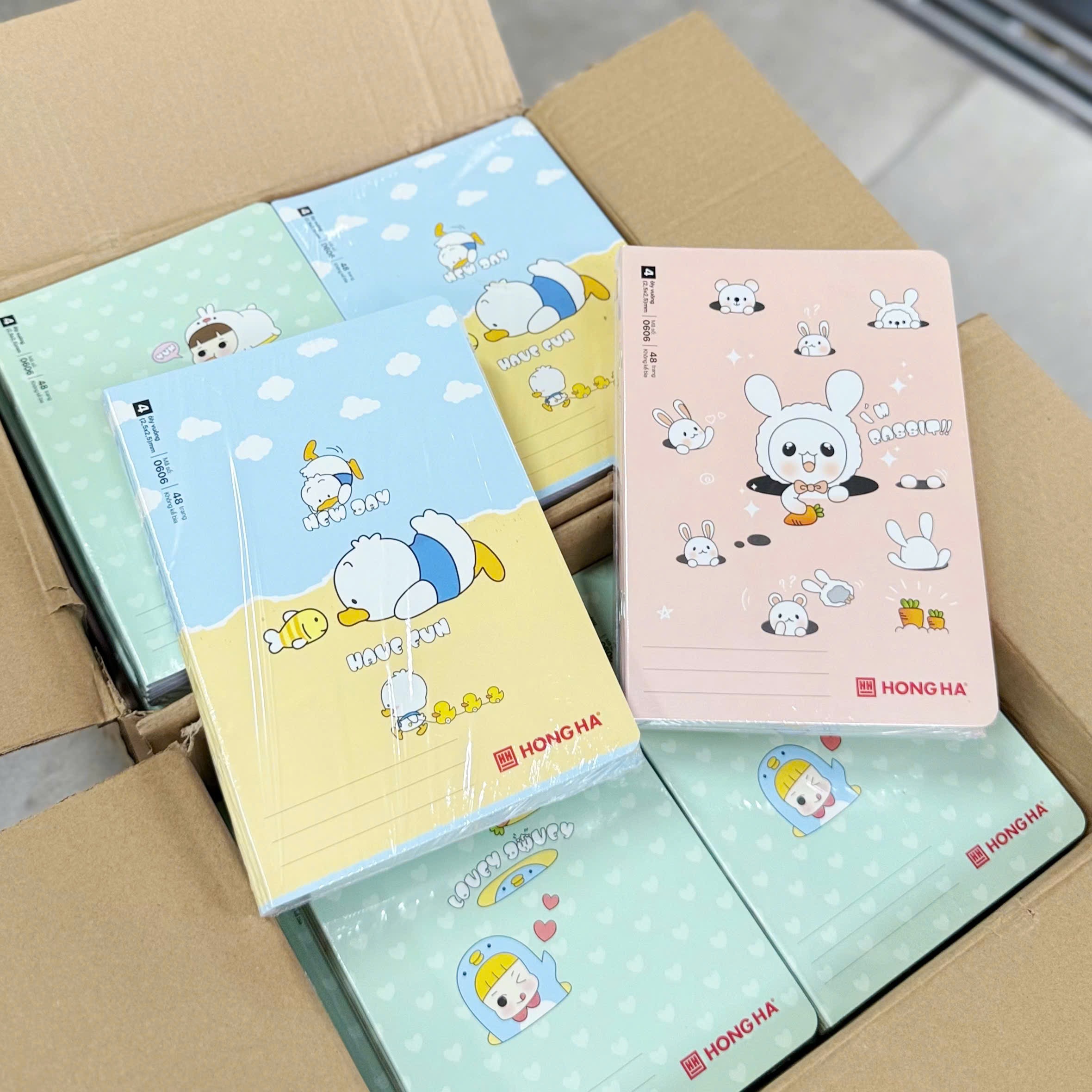 SÉT 10 QUYỀN VỞ HỒNG HÀ LOẠI 48 TRANG