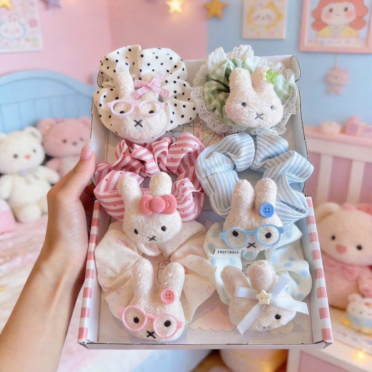 SET 6 BUỘC TÓC HÌNH THỎ MIFFY