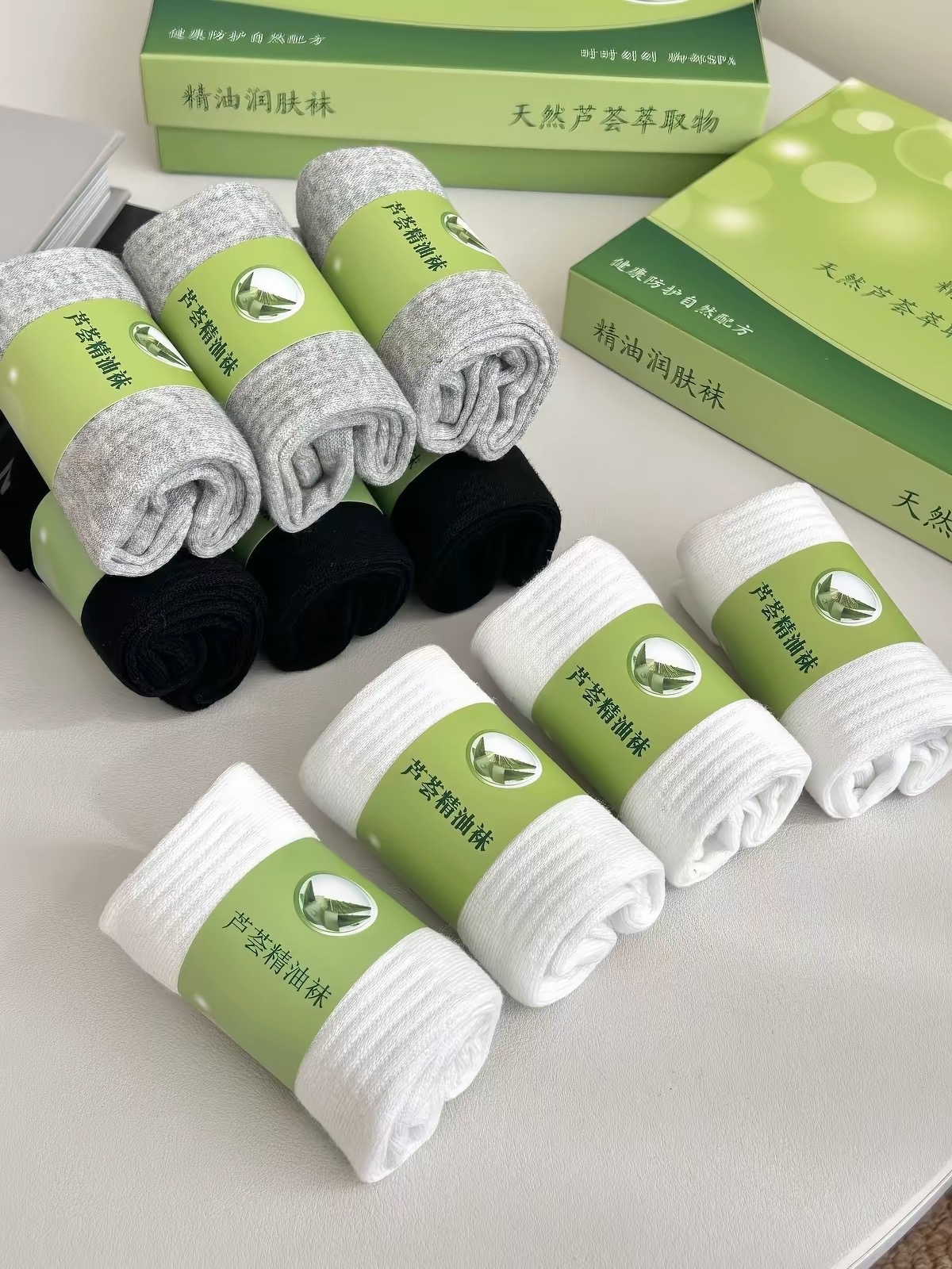 SET 10 ĐÔI TẤT KHỬ MÙI FULL BOX XANH QC