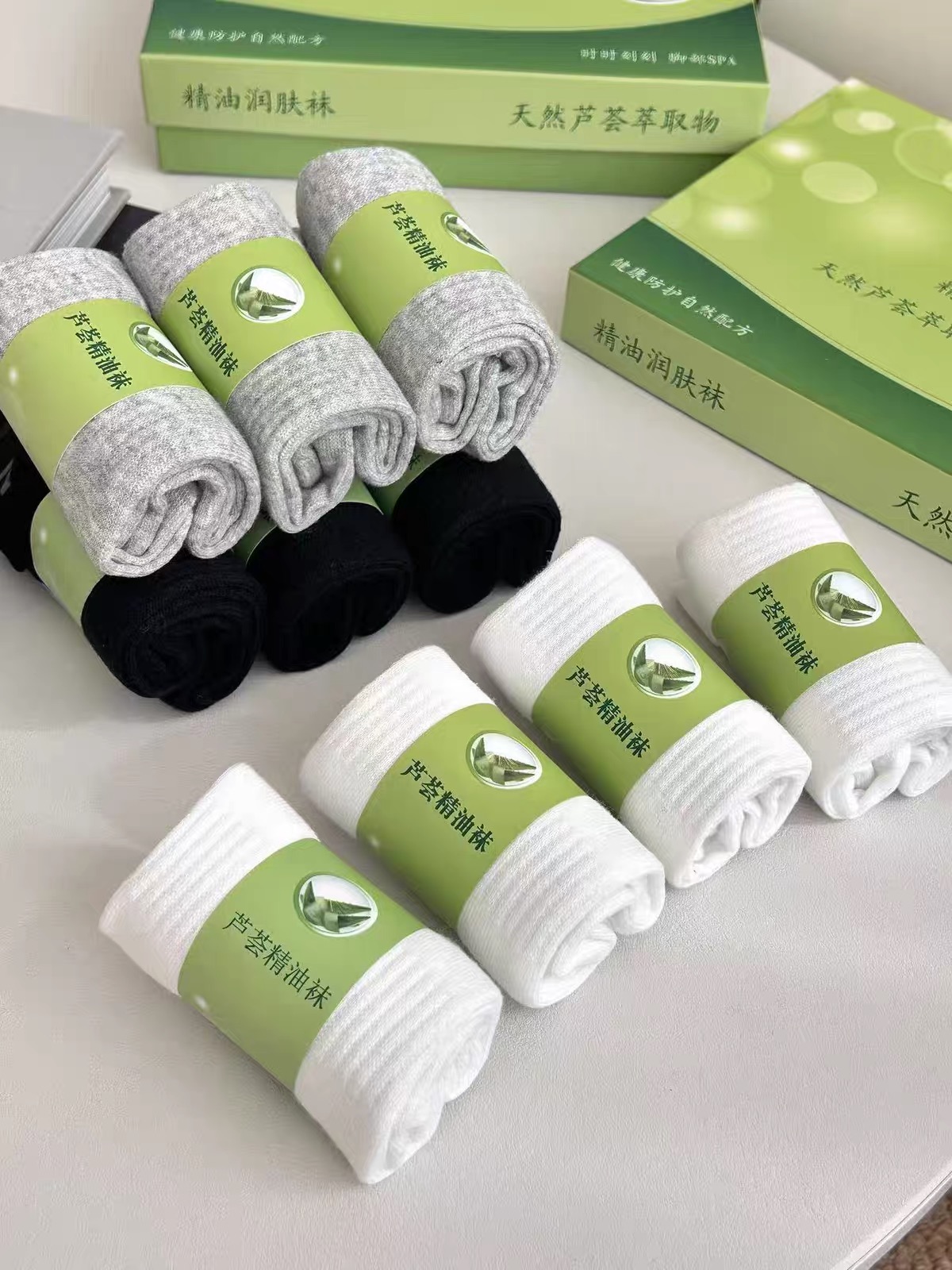 SET 10 ĐÔI TẤT KHỬ MÙI FULL BOX XANH QC