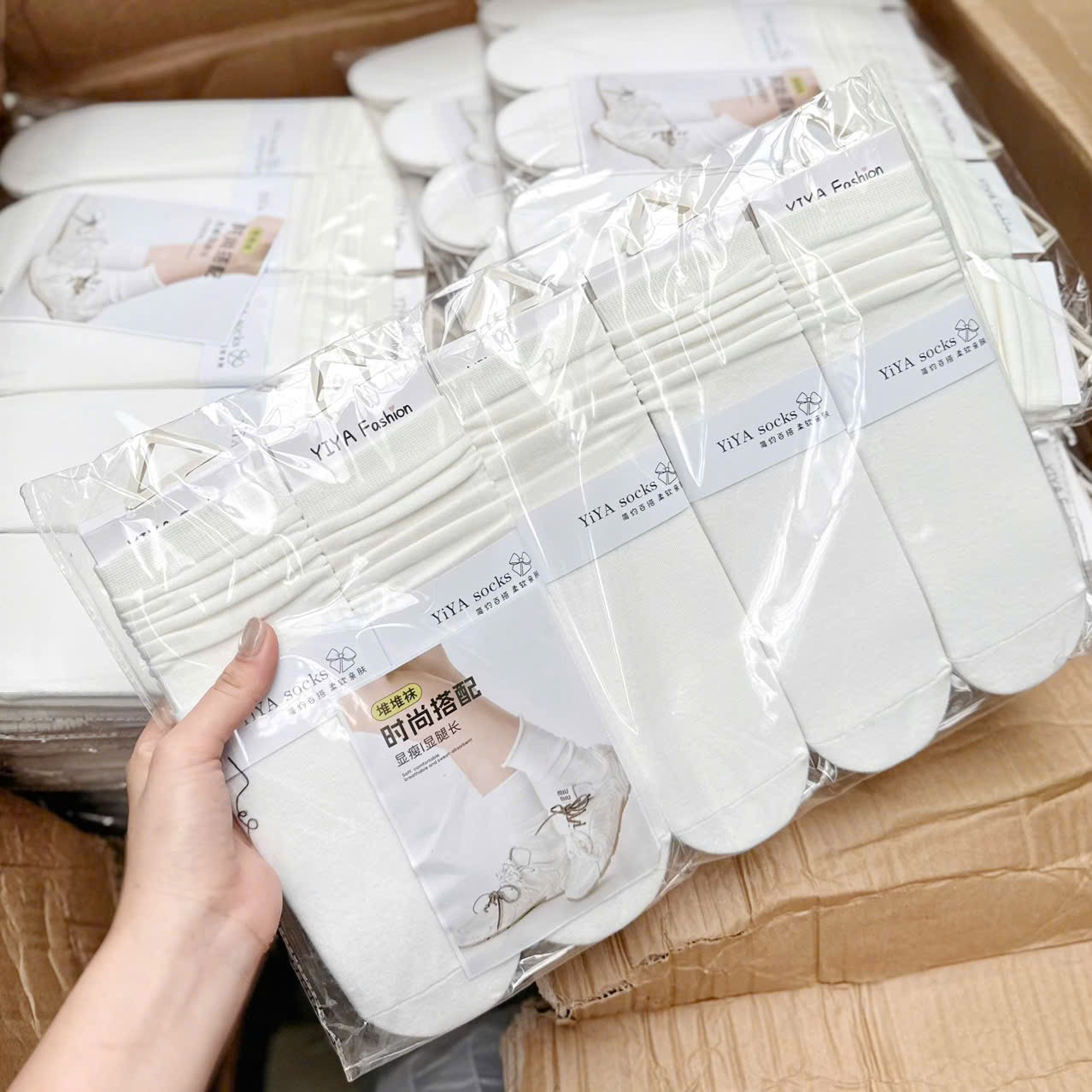 SET 10 ĐÔI TẤT NHÚN SOCK BE KEM - ĐEN