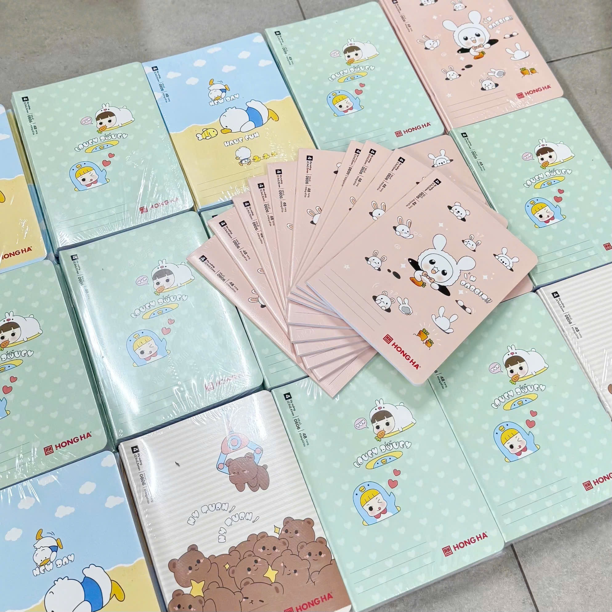 SÉT 10 QUYỀN VỞ HỒNG HÀ LOẠI 48 TRANG