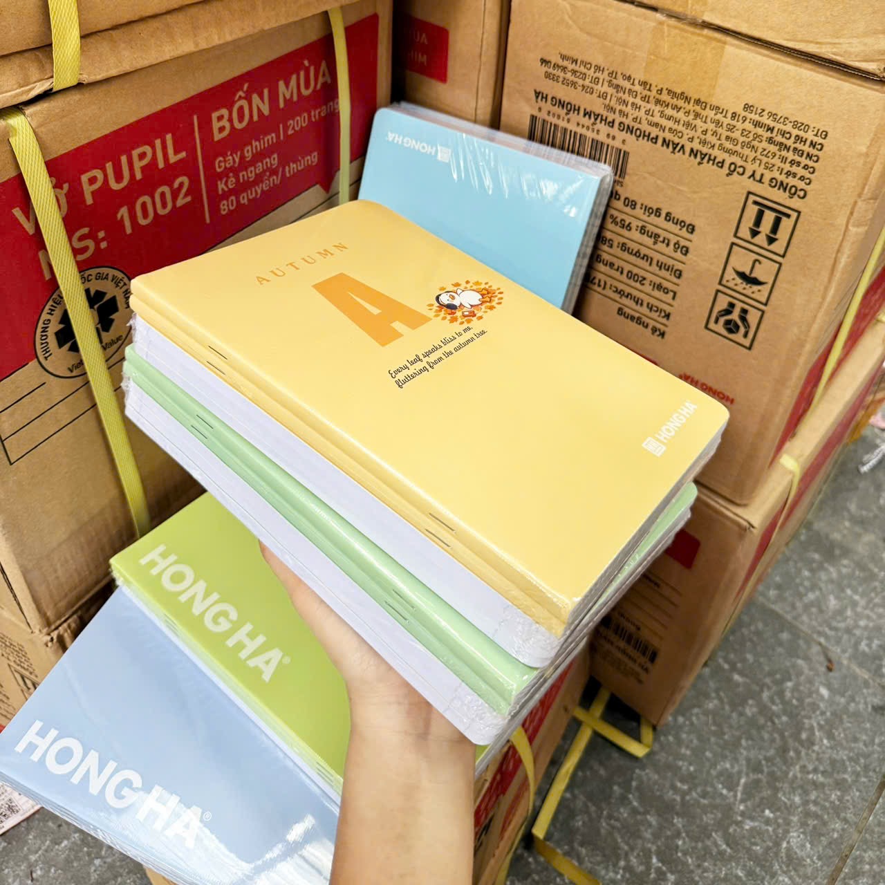 SET 10 QUYỂN VỞ KẺ NGANG HỒNG HÀ