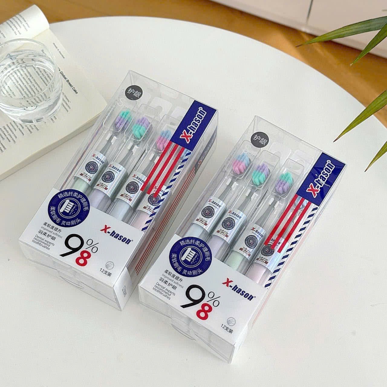 SET 12 BÀN CHẢI ĐÁNH RĂNG X-HASON