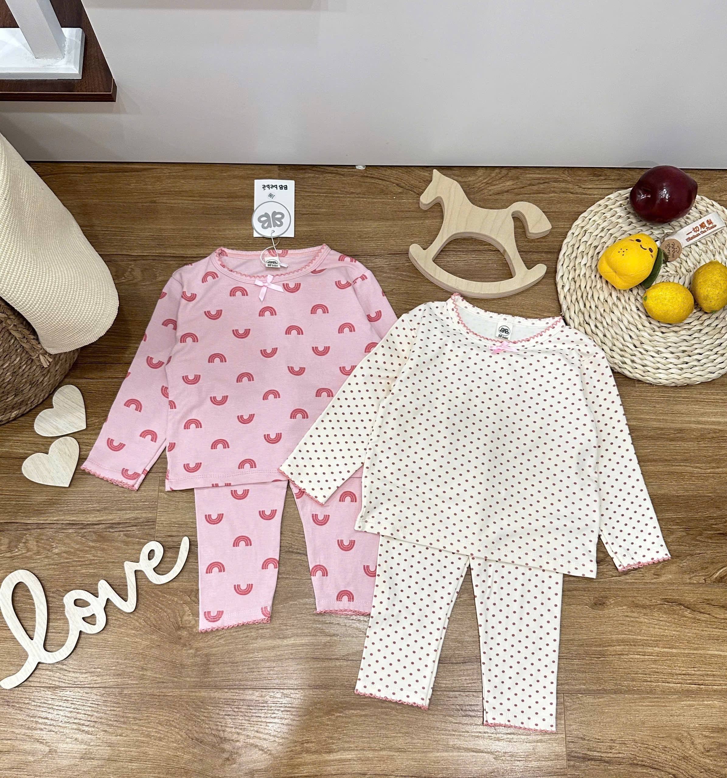 SET 2 BỘ BOZIP CHẤM BI CẦU VỒNG BG