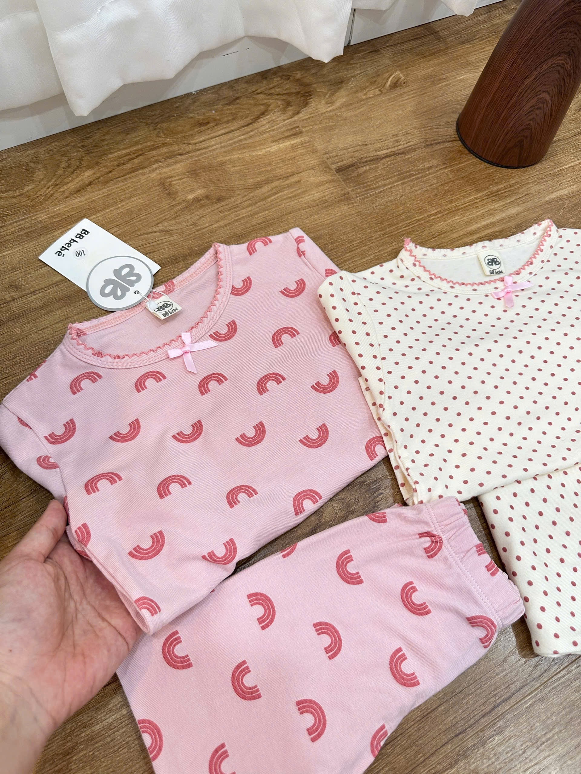 SET 2 BỘ BOZIP CHẤM BI CẦU VỒNG BG