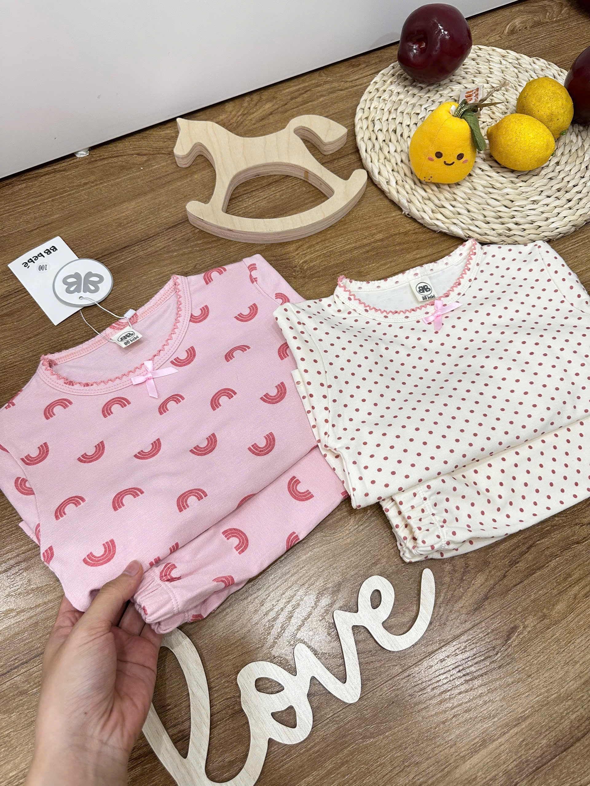 SET 2 BỘ BOZIP CHẤM BI CẦU VỒNG BG