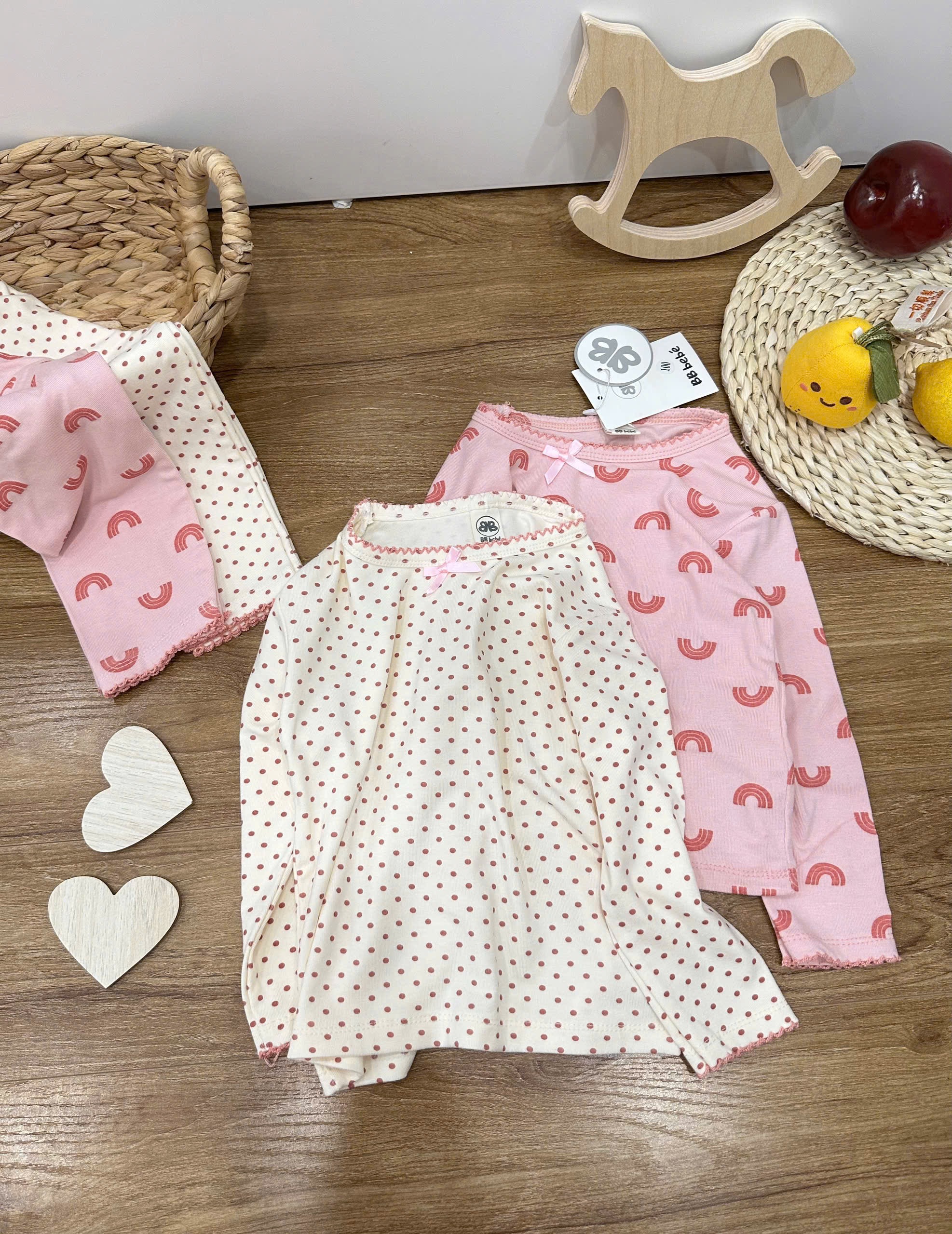 SET 2 BỘ BOZIP CHẤM BI CẦU VỒNG BG