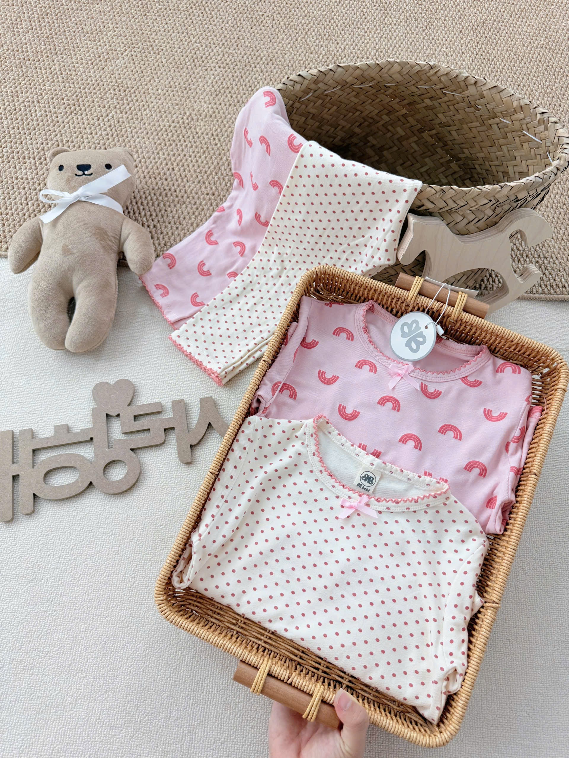 SET 2 BỘ BOZIP CHẤM BI CẦU VỒNG BG