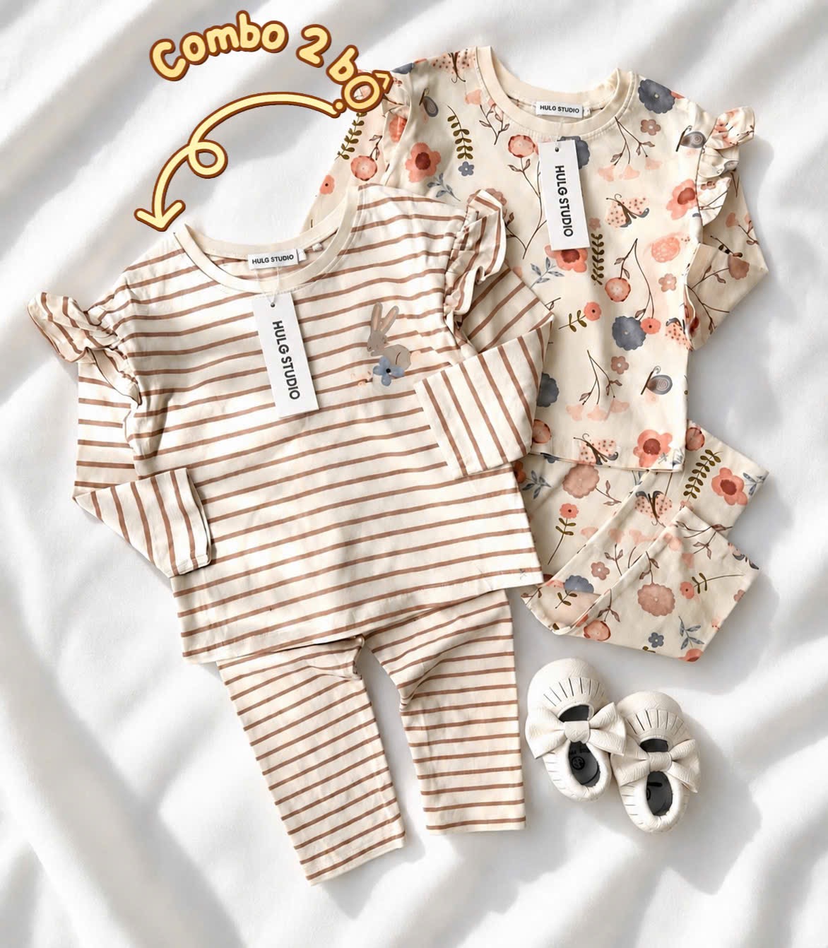 SET 2 BỘ THỎ TAY CÁNH TIÊN TONE BE