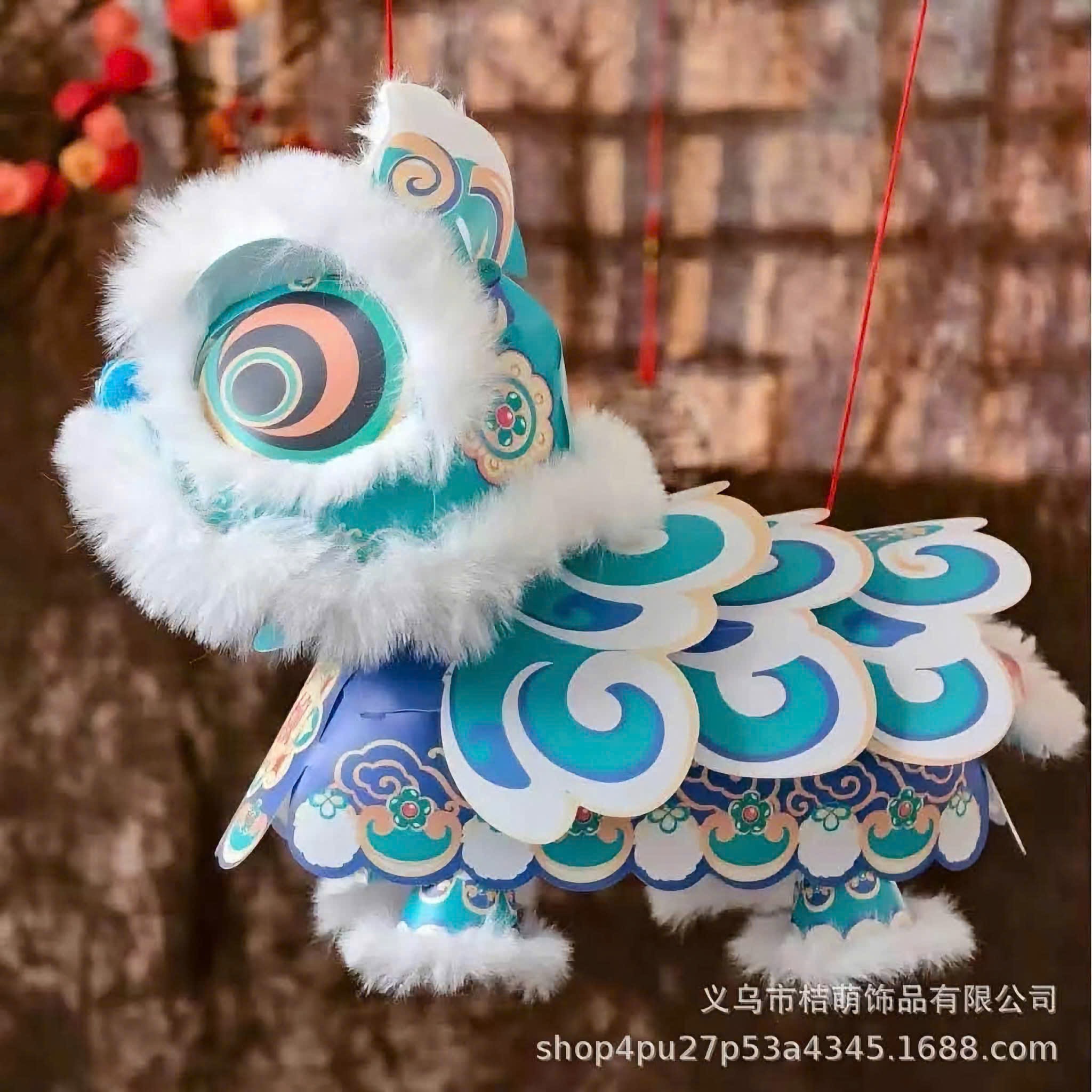 SET 2 ĐÈN LỒNG GIẤY SƯ TỬ