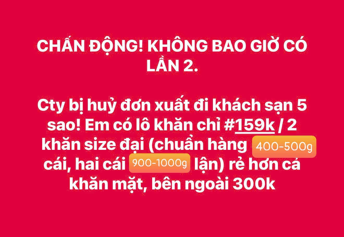 SET 2 KHĂN TRẮNG KS CAO CẤP KT 70x140