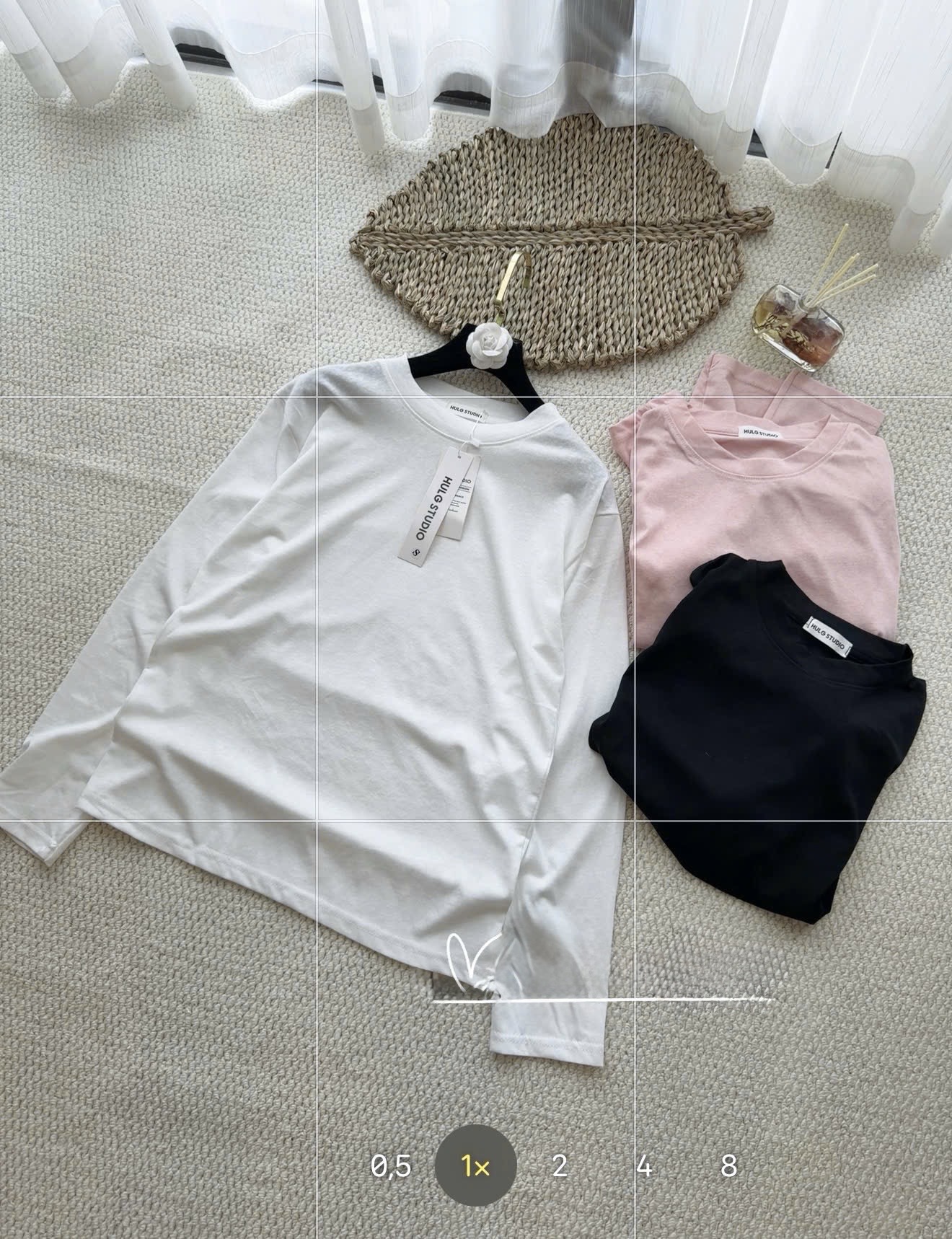 SET 3 ÁO CỘC DÀI TAY ĐEN TRẮNG HỒNG NỮ