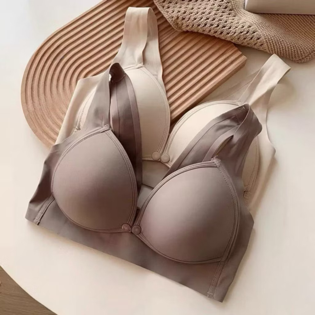SET 3 ÁO LÓT BẦU SAU SINH CÓ KHUY BẤM ĐEN DA NÂU