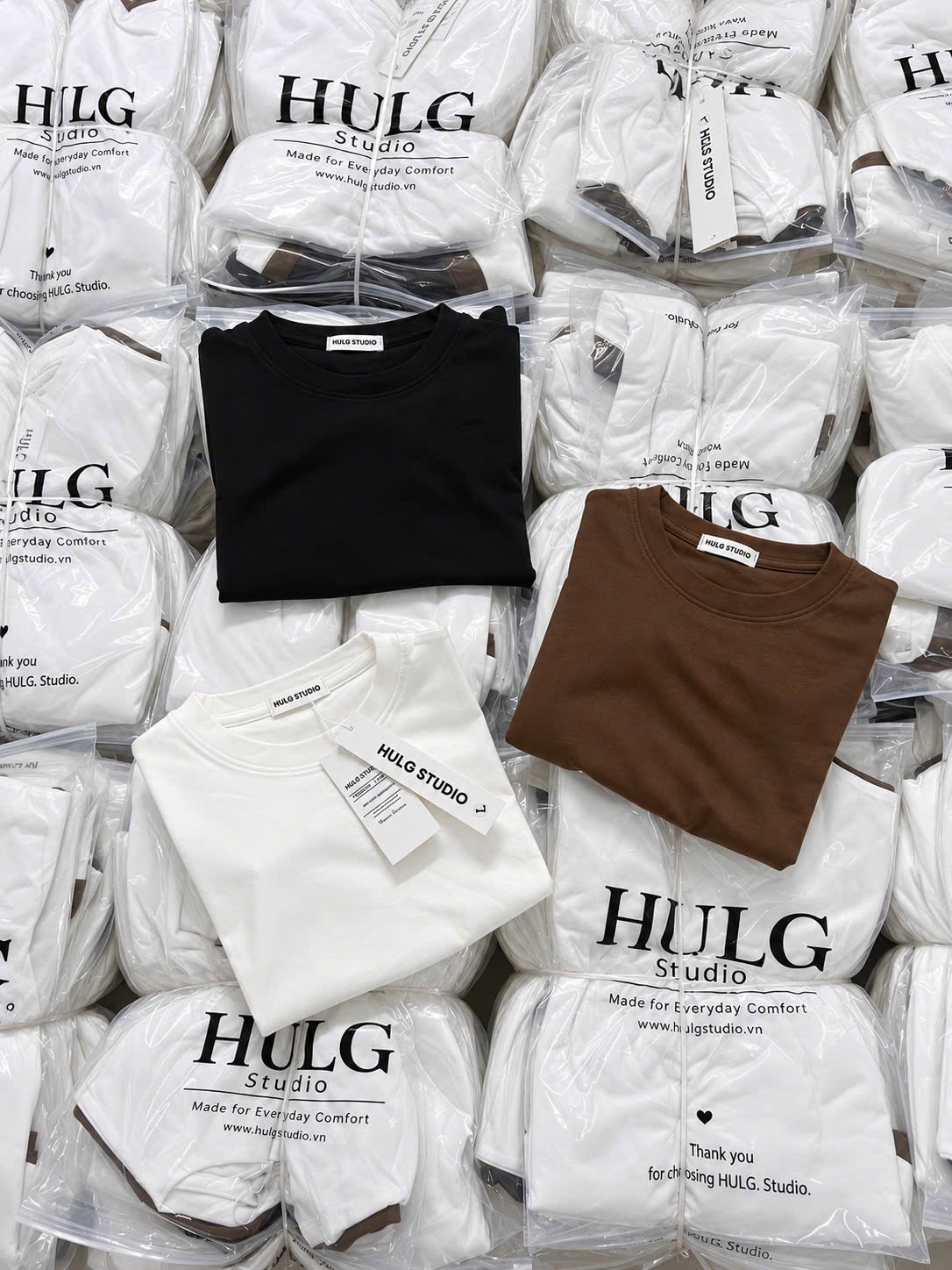 SET 3 ÁO PULL CỘC ĐEN TRẮNG NÂU