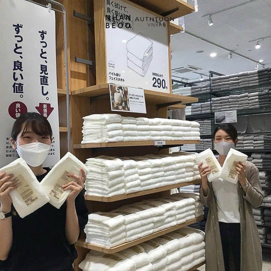 SET 3 KHĂN TẮM GỘI MUJI XUẤT NHẬT